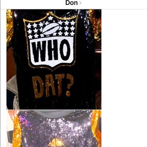 Black and gold New Orleans saint Sequin dress